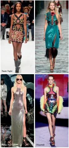  ??  ?? Fausto Puglisi Philipp Plein Gucci DSquared2