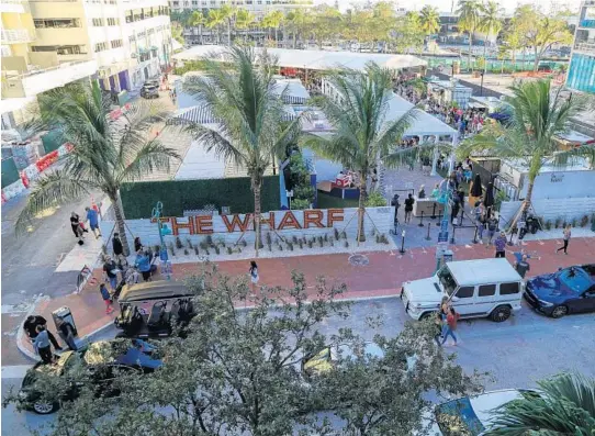  ?? JENNIFER LETT/SUN SENTINEL ?? The Wharf Fort Lauderdale became a hotspot after opening in fall 2019.