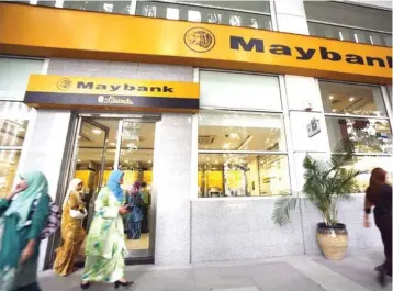  ??  ?? Maybank’s 2019E to 2021E earnings forecast have been retained despite the recent Hyflux bailout deal terminatio­n in Singapore. — Reuters photo