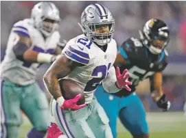  ?? AP FILE PHOTO ?? After having one of the worst run defenses in the NFL last season, the Redskins have improved in that area enough that they go into a matchup against the Cowboys feeling confident they can contain Ezekiel Elliott, above, and Dak Prescott.
