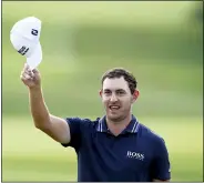  ?? BRYNN ANDERSON — THE ASSOCIATED PRESS ?? Patrick Cantlay tips his cap to the crowd after winning the Tour Championsh­ip and the FedEx Cup on Sept. 5.