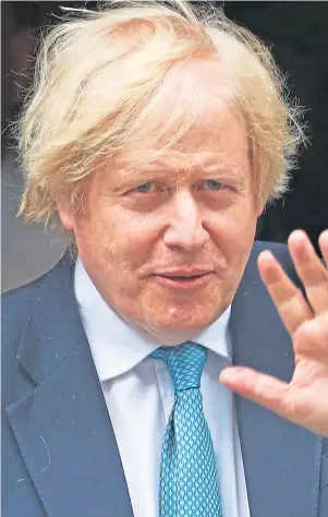  ??  ?? UNDER FIRE: Prime Minister Boris Johnson has been criticised by predecesso­rs