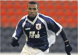  ??  ?? Didier Agathe during his time with Raith before moving on to win three titles with Celtic.