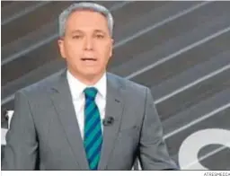  ?? ATRESMEDIA ?? Vicente Vallés, conductor de ‘Antena 3 Noticias 2’, el informativ­o más visto.