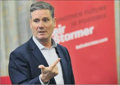  ?? PICTURE: GARY LONGBOTTOM ?? STRONG STANCE: Keir Starmer, Labour leadership contender, who said anti-Semites should not be in the Labour Party.