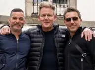  ?? ?? ITV’S Gordon, Gino And F red: Road Trip series stars Gino, alongside Fred Sirieix and Gordon Ramsay