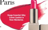  ??  ?? Rouge Essentiel Silky Crème Lipstick in Rose Mandarine.