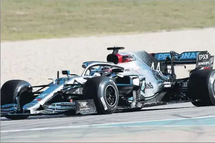  ?? FOTO: PEP MORATA ?? Hamilton, ganador del GP de Gran Bretaña de 2019, podría tener que esperar más para volver a correr en su país este curso