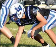  ?? PILOT PHOTO/RON HARAMIA ?? Mason Stepp and the Laville defense will take on the Triton offense this week.