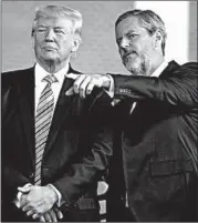  ?? STEVE HELBER/AP 2017 ?? Jerry Falwell Jr. said the “attempted coup” was partially motivated by his ardent backing of President Trump.