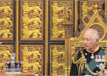  ?? FOTO: IMAGO ?? Bevor er sich in drei Monaten feierlich und offiziell die Krone aufsetzt, begegnen König Charles immer mehr Probleme mit Ländern, die ehemals Kolonien des britischen Empires waren.