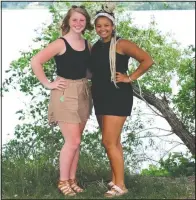  ?? (Minnesota Public Radio/Dan Gunderson) ?? Mattie Bogart (left) and Niki Botzet, who organized racial justice marches and rallies, pose June 25 in Alexandria, Minn.