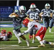  ?? ?? Badin has the ability to be balanced on offense with Landyn Vidourek passing for 1,234 yards and 13 touchdowns and adding 865 yards and 15 touchdowns on the ground.