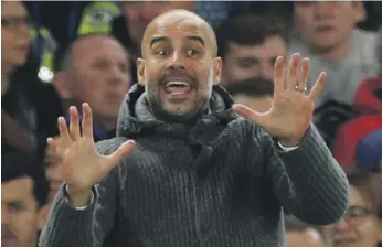  ?? Reuters ?? Manchester City manager Pep Guardiola said his team needs to be more ruthless in front of goal if they want to be considered serious contenders for the Uefa Champions League