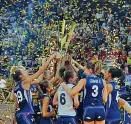  ?? (LaPresse) ?? Volley Doppio trionfo agli Europei