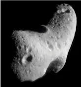  ??  ?? Eros is a near-Earth asteroid that could pose an impact risk – so it’s worth keeping an eye on