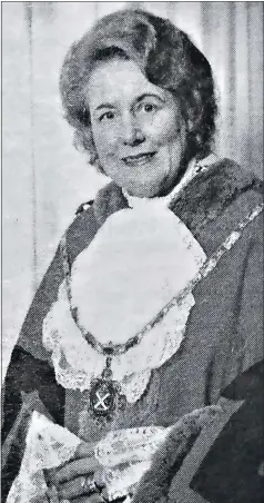  ?? ?? Groundbrea­ker: Duclie Brack (nee Read) served as Mayor of Benalla as well as running a local business with husband Frank and brother Dudley.