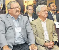  ?? KENN OLIVER/THE TELEGRAM ?? Tuesday’s municipal election forum at the Comfort Inn Airport attracted 17 of the 32 candidates seeking a spot on St. John’s city council. Among them were (from left) incumbent councilors-at-large Sandy Hickman and Dave Lane, Ward 5 hopeful Fraser...