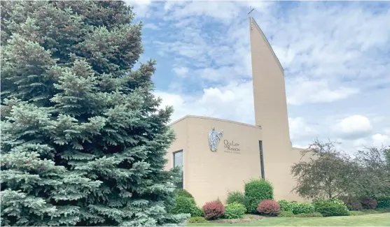  ?? ROBERT HERGUTH /SUN-TIMES ?? Our Lady of Ransom Church in Niles, where the Rev. Ronald Luka, a Claretian priest deemed to have been credibly accused of sexual misconduct, once served.