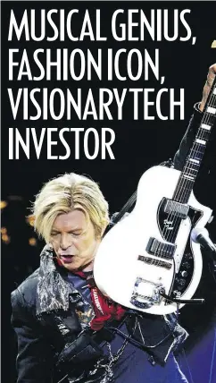  ?? EDMONTON SUN / POSTMEDIA NETWORK FILES ?? David Bowie performs in Edmonton in 2004.