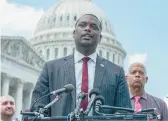  ?? JEMAL COUNTESS/GETTY ?? Freshman Democratic Rep. Mondaire Jones of New York noted Tuesday that he’s one of several openly gay lawmakers in the House of Representa­tives.