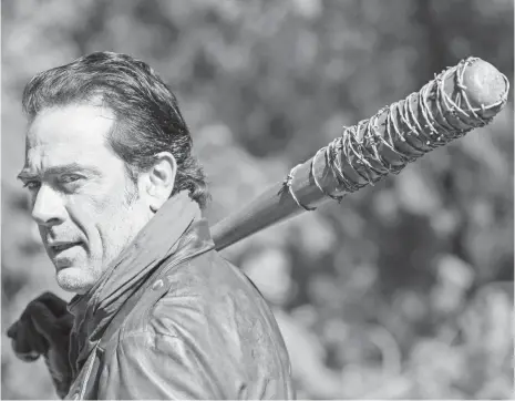  ?? GENE PAGE, AMC ?? Negan (Jeffrey Dean Morgan) and his bat, “Lucille,” have dominated The Walking Dead for nearly two seasons.