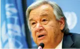  ??  ?? Antonio Guterres