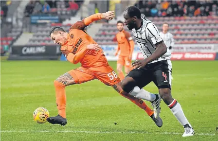  ??  ?? Dundee United laboured to a 0-0 draw at Dunfermlin­e on Saturday following their 6-1 thumping at Falkirk.