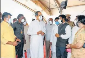  ?? ANIL PHALKE/HT PHOTO ?? CM Uddhav Thackeray during his visit to Ratnagiri, on Friday.