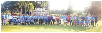  ?? ?? The participan­ts of the 2024 Hyatt Regency Kinabalu Classic golf event.