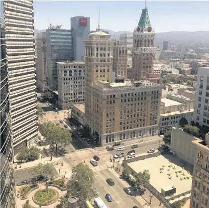  ??  ?? ●●The view from the Oakland Marriot City Center