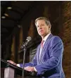  ?? ALYSSA POINTER / ALYSSA.POINTER@AJC.COM ?? Gov. Brian Kemp may think he wasn’t always properly consulted by others in the Capitol when he was secretary of state.