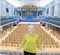  ??  ?? Jane Spiers at the revamped Aberdeen Music Hall