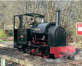  ?? AVR ?? Kerr Stuart 0-4-0ST Stanhope, the Apedale Valley’s flagship, is to be relaunched into traffic over the weekend of May 29-31 after being under overhaul for the past couple of years. Normal fares will apply on the 2ft gauge line.