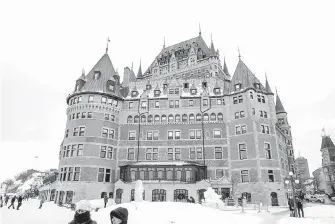  ??  ?? The Fairmont Le Chateau Frontenac sits on the Dufferin Terrace and has more than 600 rooms. TNS