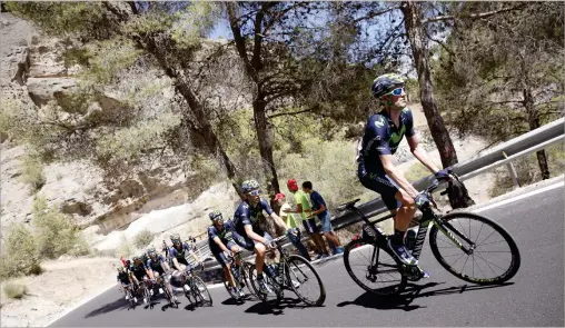  ?? FOTO: EPA/JAVIER LIZON ?? BERGIGT. De tuffa bergsetapp­erna känneteckn­ar Vuelta a España.