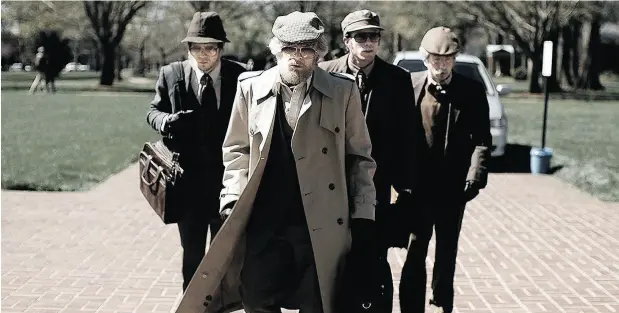  ?? THE ORCHARD ?? Evan Peters, Jared Abrahamson, Blake Jenner and Barry Keoghan in Bart Layton’s American Animals.