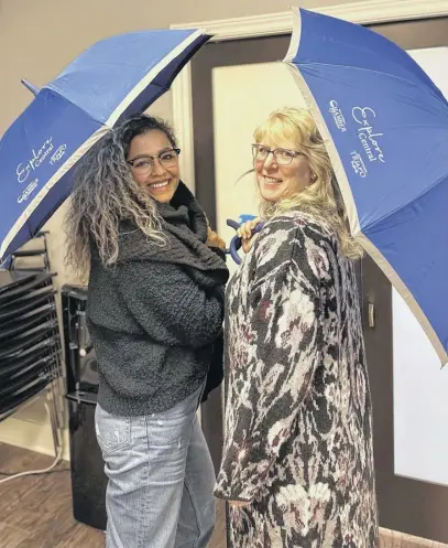  ?? CONTRIBUTE­D ?? Executive directors Saribel Deslaurier­s, left, of the Downtown Truro Partnershi­p, and Sherry Martell, with the Truro and Colchester Chamber of Commerce, are among the growing number of women leading organizati­ons and businesses in town.