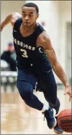  ?? NWA Democrat-Gazette file photo/BEN GOFF ?? Little Rock Christian guard Justice Hill signed his letter of intent to play at the University of Arkansas on Wednesday and will practice with the Razorbacks once he graduates next month.