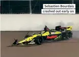  ??  ?? Sebastien Bourdais crashed out early on