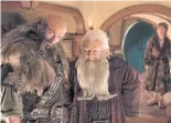  ??  ?? A LONG JOURNEY: Dwalin, played by Graham McTavish, alongside Balin (Ken Stott) and Bilbo Baggins (Martin Freeman) in ‘The Hobbit: An Unexpected Journey’.