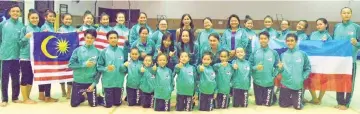  ??  ?? GFL Sabah Gymnastics with Dr Judy (middle 3rd row), Florence (middle 2nd row) and Christophe­r (standing extreme right)