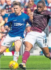  ??  ?? Hearts host Rangers today live on Sky Sports