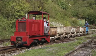  ??  ?? The prototype in action at Amberley where it resides. (Photo: Gerry Cork, Amberley Museum & Heritage Centre)