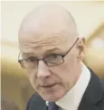  ??  ?? 0 John Swinney insisted the UK Government must offer aid
