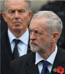  ??  ?? TROUBLESOM­E: Tony Blairpasse­d up a chance to get rid of Jeremy Corbyn