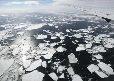  ?? MARIO TAMA/GETTY IMAGES ?? Researcher­s have used data from NASA’s Operation IceBridge to observe that the West Antarctic Ice Sheet may be in an irreversib­le decline. The UN climate change talks begin Nov. 7 in Marrakech.