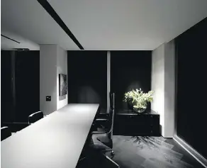  ??  ?? The Minus Three system demonstrat­es the company’s fondness for lighting that disappears into the background.