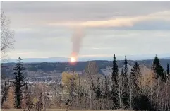  ?? DHRUV DESAI / THE CANADIAN PRESS ?? The rupture of a pipeline this month near Prince George, B.C., has sparked fuel concerns in the province.