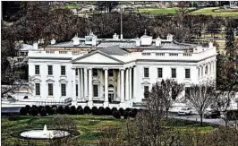  ?? ANDREW HARNIK/AP ?? Empty executive branch desks have heightened the sense of chaos in the White House.